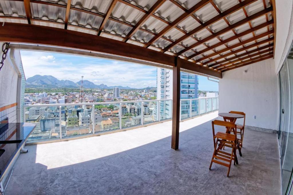 Cobertura c/ vista para o mar e montanhas, churrasqueira, 4 quartos 2 Vg garagem Guarapari Exterior foto