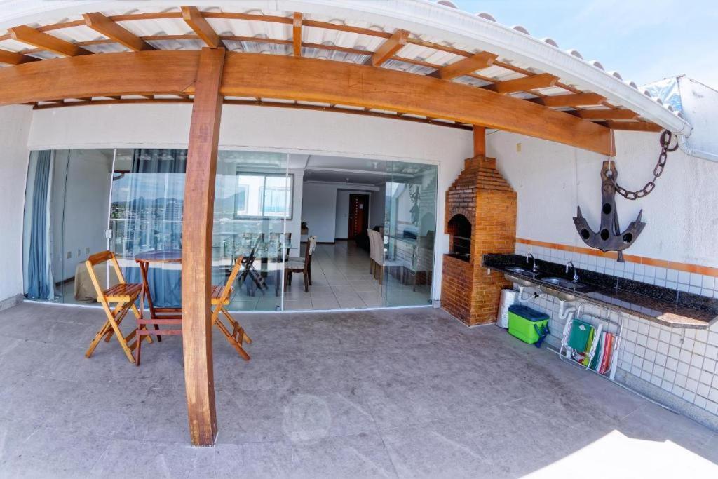 Cobertura c/ vista para o mar e montanhas, churrasqueira, 4 quartos 2 Vg garagem Guarapari Exterior foto